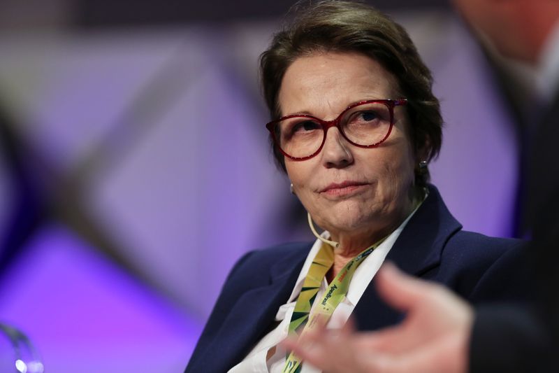 &copy; Reuters. Ministra da Agricultura do Brasil, Tereza Cristina Dias. 
10/10/2019
REUTERS/Amanda Perobelli