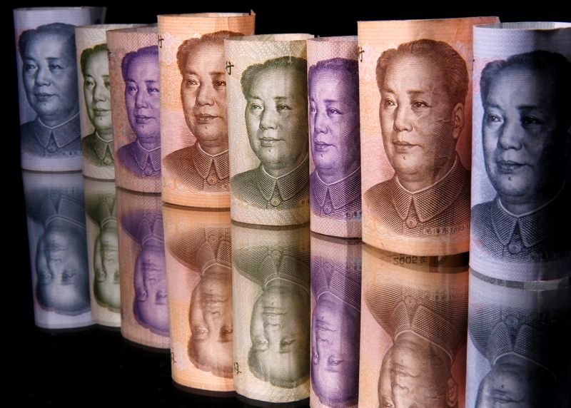&copy; Reuters. Chinese Yuan banknotes are seen in this illustration taken February 10, 2020. REUTERS/Dado Ruvic/Illustration