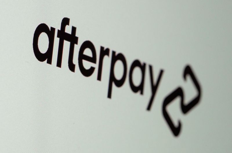 &copy; Reuters. FILE PHOTO: Afterpay logo is displayed in this illustration taken, August 2, 2021. REUTERS/Dado Ruvic/Illustration/File Photo