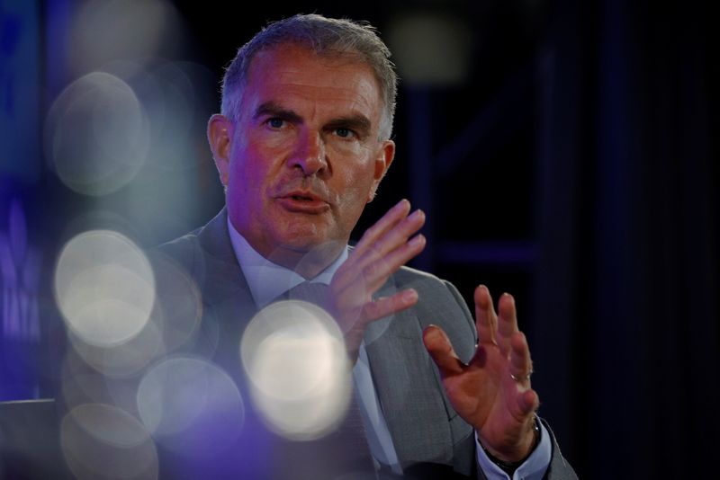 &copy; Reuters. FILE PHOTO: Lufthansa CEO Carsten Spohr takes part in a panel discussion at the International Air Transport Association's (IATA) Annual General Meeting in Boston, Massachusetts, U.S., October 4, 2021.   REUTERS/Brian Snyder