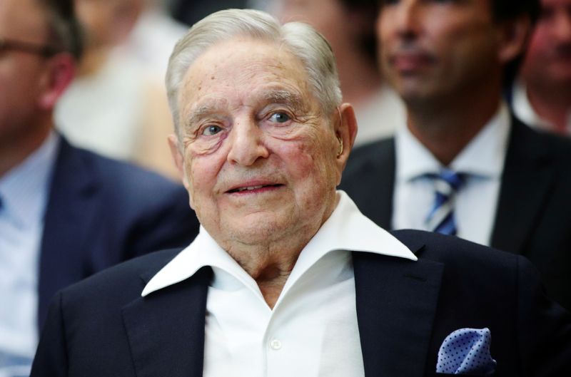 &copy; Reuters. FILE PHOTO: Billionaire investor George Soros attends the Schumpeter Award in Vienna, Austria June 21, 2019. REUTERS/Lisi Niesner/File Photo