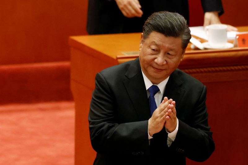 &copy; Reuters. Presidente da China, Xi Jinping, em Pequim
09/10/2021 REUTERS/Carlos Garcia Rawlins