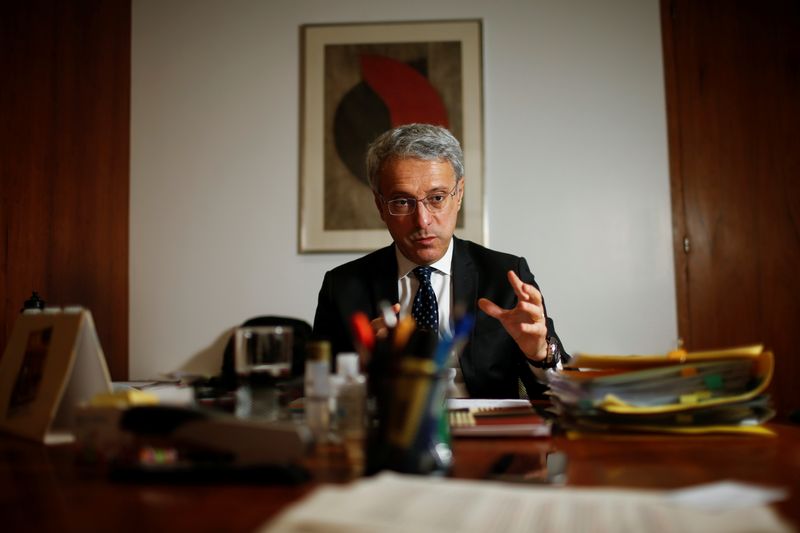 &copy; Reuters. Embaixador Paulino Franco de Carvalho Neto durante entrevista à Reuters
25/10/2021
REUTERS/Adriano Machado