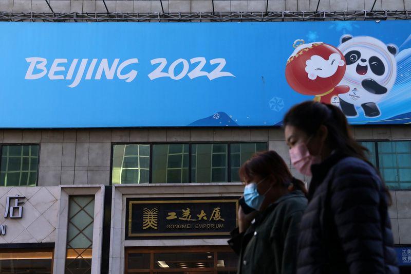 © Reuters. A 100 jours du début des Jeux olympiques d'hiver, Pékin promet des Jeux 