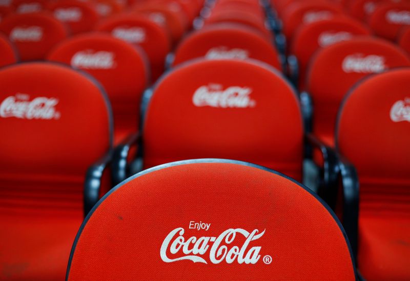 &copy; Reuters. Chairs with the Coca-Cola logo are pictured in a conference room during a media tour at PT Coca-Cola Amatil Indonesia's factory in Cibitung, Indonesia's West Java province, February 24, 2011. The Australian-based bottler and distributor for Coca Cola acro