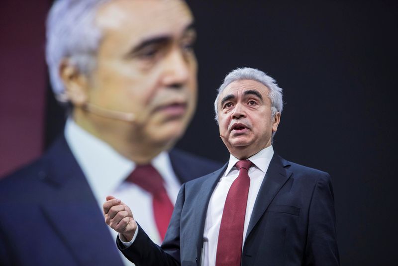 &copy; Reuters. FILE PHOTO: Fatih Birol, Executive Director of the International Energy Agency, speaks at Equinor's Autumn conference in Oslo, Norway November 26, 2019. Ole Berg-Rusten/NTB Scanpix/via REUTERS   
