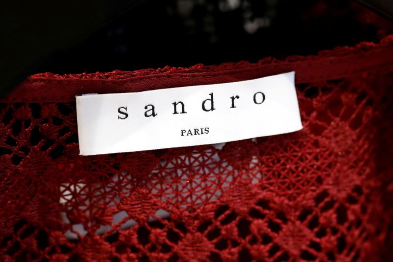 &copy; Reuters. FILE PHOTO: A Sandro label is pictured on clothes inside a Sandro luxury clothing store, operated by SMCP Group, in Paris, France, December 21, 2017. REUTERS/Benoit Tessier