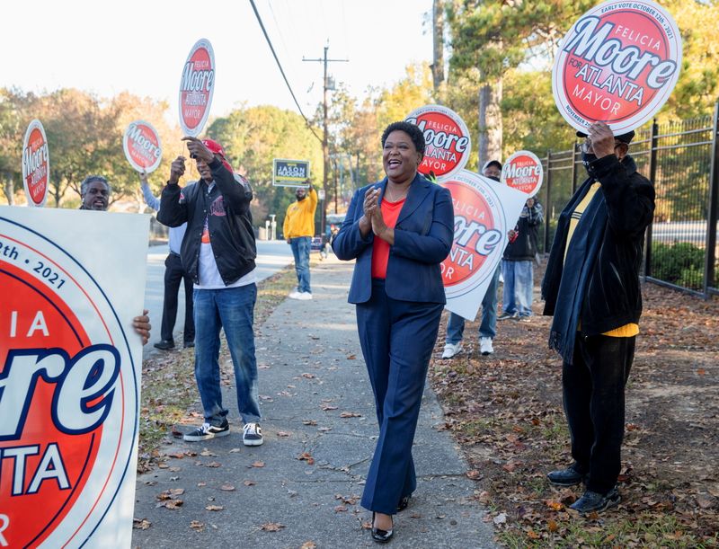 Felicia Moore, Andre Dickens advance to runoff election in Atlanta mayoral contest
