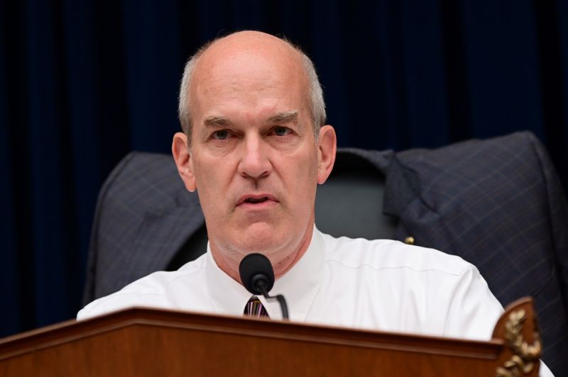 &copy; Reuters. FILE PHOTO: Chairman Rick Larsen (D-WA) speaks during a House Transportation and Infrastructure Aviation Subcommittee hearing on "State of Aviation Safety" in the aftermath of two deadly Boeing 737 MAX crashes since October, in Washington, D.C., U.S., Jul