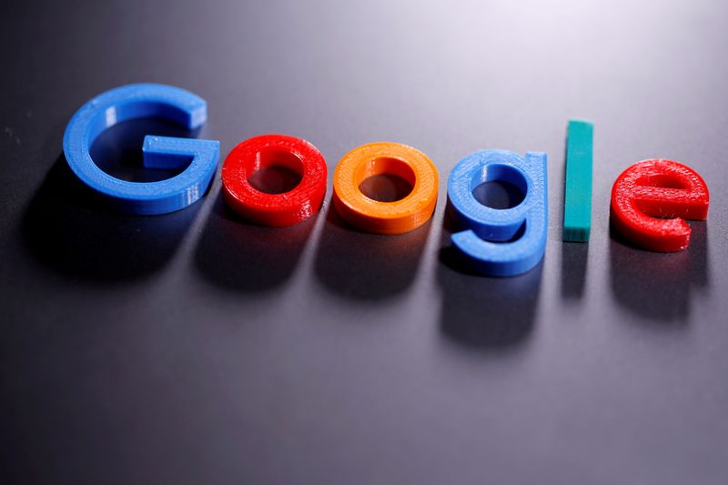 &copy; Reuters. FILE PHOTO: A 3D printed Google logo is seen in this illustration taken April 12, 2020. REUTERS/Dado Ruvic/Illustration