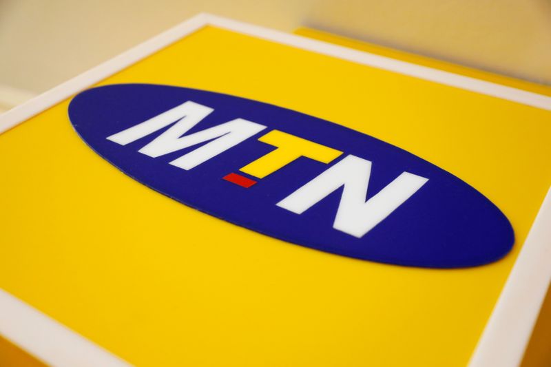 &copy; Reuters. FILE PHOTO: The logo of MTN is pictured in Abuja, Nigeria, September 11, 2018. REUTERS/Afolabi Sotunde