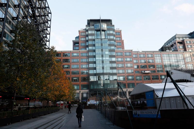 &copy; Reuters. FILE PHOTO: The headquarter of the European Bank for Reconstruction and Development (EBRD) is seen in London, Britain, November 22, Britain 2016. REUTERS/Stefan Wermuth