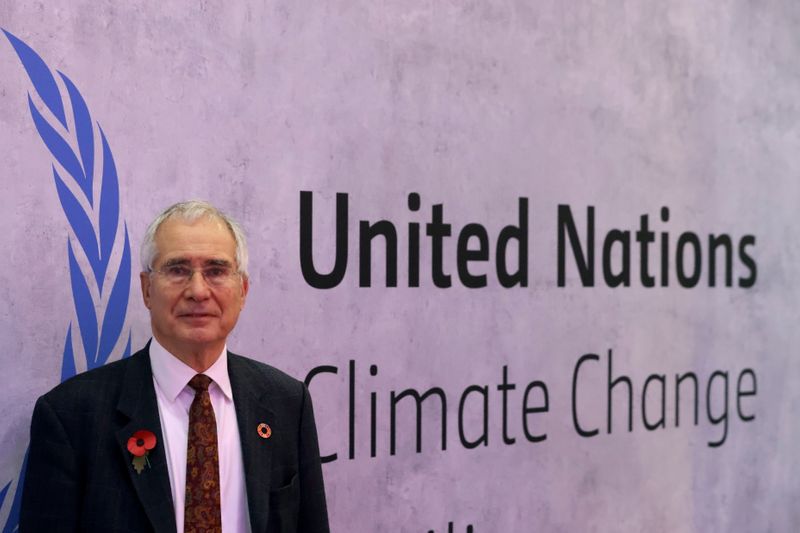 &copy; Reuters. Economist Nicholas Stern, professor of economics at the London School of Economics and Chair of the Grantham Research Institute on Climate Change and the Environment, poses for Reuters during the UN Climate Change Conference (COP26), in Glasgow, Scotland,