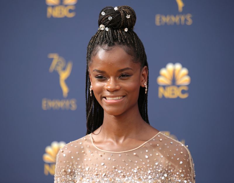 © Reuters. FILE PHOTO: 70th Primetime Emmy Awards - Arrivals - Los Angeles, California, U.S., 17/09/2018 - Letitia Wright. REUTERS/Kyle Grillot