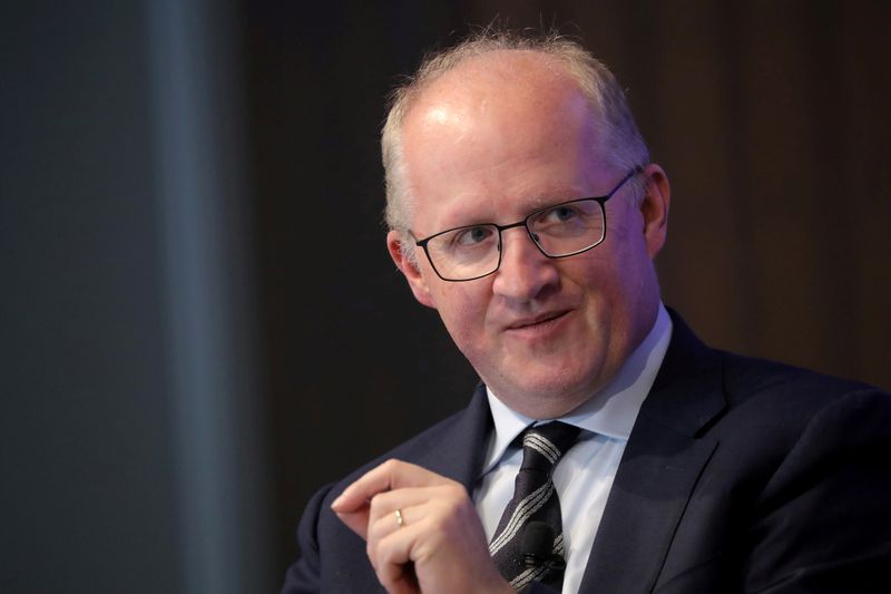 &copy; Reuters. FILE PHOTO: European Central Bank Chief Economist Philip Lane speaks during a Reuters Newsmaker event in New York, U.S., September 27, 2019. REUTERS/Gary He/File Photo