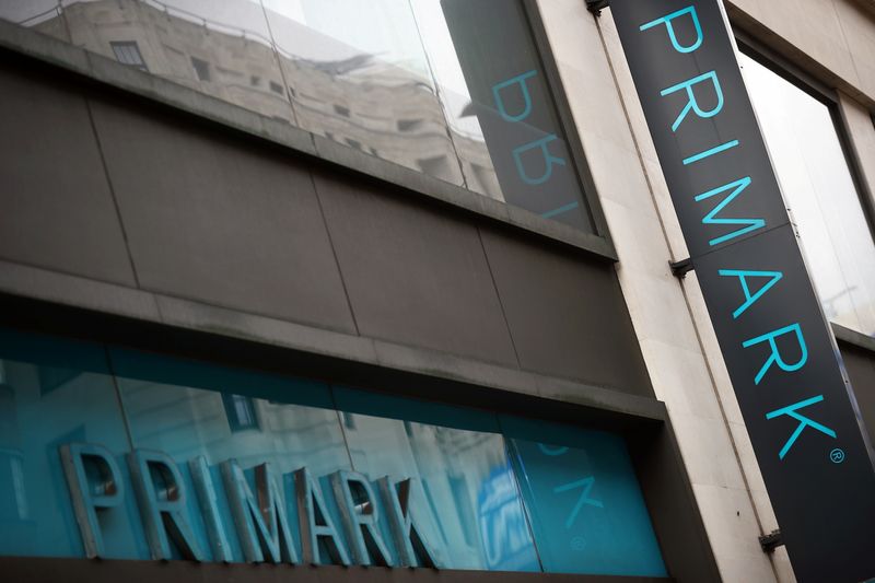 &copy; Reuters. FILE PHOTO: Signage is displayed outside a Primark store at the Oxford Street, in London, Britain July 2, 2020. REUTERS/Hannah McKay