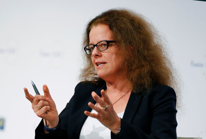 &copy; Reuters. FILE PHOTO: sabel Schnabel, member of the German advisory board of economic experts attends the 29th Frankfurt European Banking Congress (EBC) at the Old Opera house in Frankfurt, Germany November 22, 2019. REUTERS/Ralph Orlowski