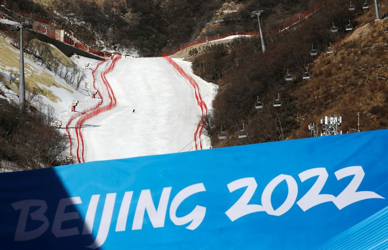&copy; Reuters. Pista de esqui dos Jogos Olímpicos de Inverno de Pequim 2022
05/02/2021
REUTERS/Tingshu Wang