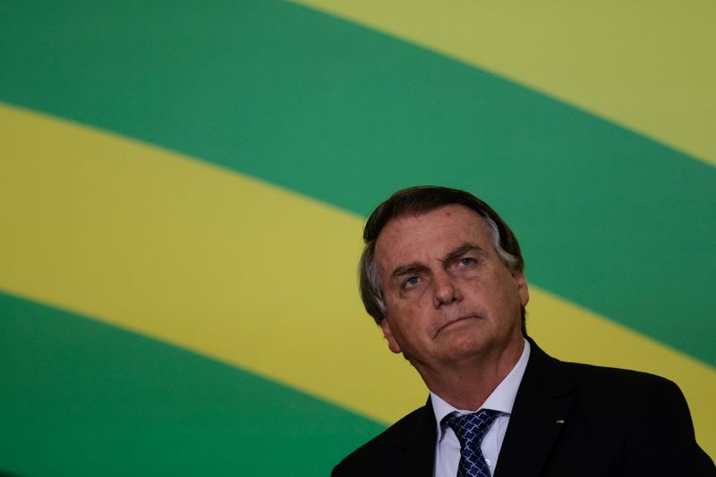 &copy; Reuters. Presidente Jair Bolsonaro durante cerimônia no Palácio do Planalto
10/11/2021 REUTERS/Ueslei Marcelino