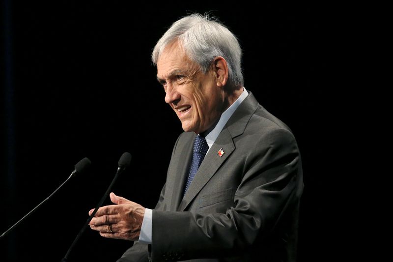 &copy; Reuters. Presidente chileno Sebastián Piñera
Janeiro de 2020. 
REUTERS/Edgard Garrido