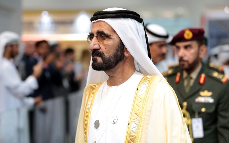 &copy; Reuters. حاكم دبي الشيخ محمد بن راشد آل مكتوم في أبوظبي بصورة من أرشيف رويترز.