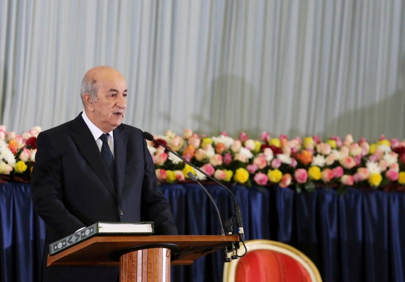 &copy; Reuters. الرئيس الجزائري عبد المجيد تبون - صورة من أرشيف رويترز. 