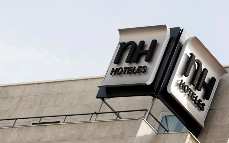 &copy; Reuters. Foto de archivo del logo de la cadena NH Hoteles en Madrid