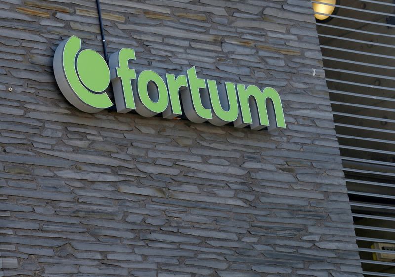 &copy; Reuters. FILE PHOTO: Finnish energy company Fortum sign is seen at their headquarters in Espoo, Finland July 17, 2018. REUTERS/Ints Kalnins