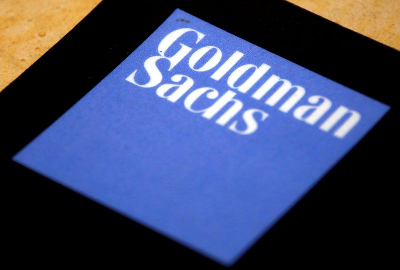 &copy; Reuters. FILE PHOTO: The logo of Goldman Sachs is displayed in their office located in Sydney, Australia, May 18, 2016. REUTERS/David Gray