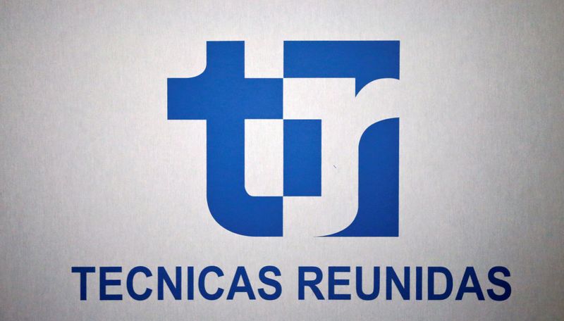 &copy; Reuters. El logo de Técnicas Reunidas durante la junta anual de accionistas de la compañía en Madrid