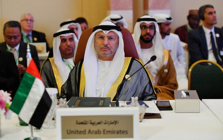 &copy; Reuters. المستشار الدبلوماسي لرئيس دولة الإمارات العربية المتحدة أنور قرقاش في صورة من أرشيف رويترز.