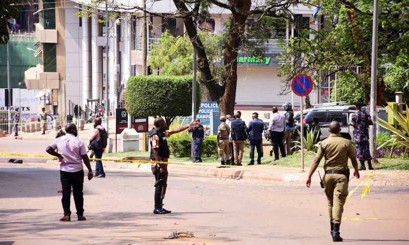 Three suicide bombers kill three, wound dozens in Ugandan capital
