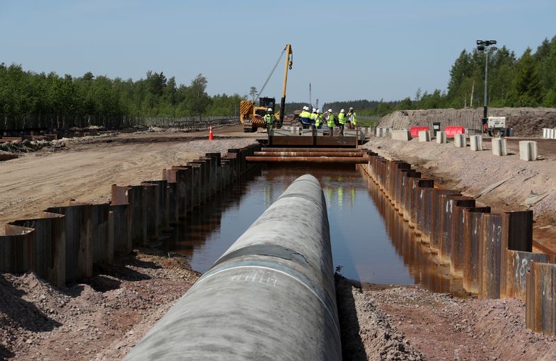 &copy; Reuters. FILE PHOTO: A view shows the construction site of the Nord Stream 2 gas pipeline, near the town of Kingisepp, Leningrad region, Russia, June 5, 2019. REUTERS/Anton Vaganov
