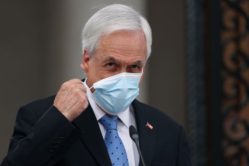 &copy; Reuters. Presidente do Chile, Sebastián Piñera, em Santiago
04/10/2021 REUTERS/Ivan Alvarado