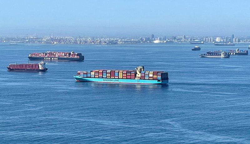 As Port of Los Angeles import backups ease, empty containers pile up