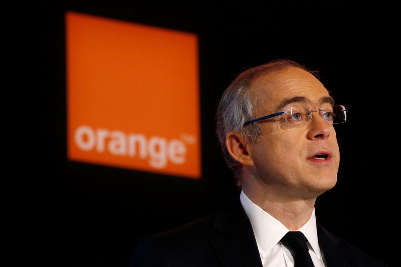 &copy; Reuters. FILE PHOTO: French telecom operator Orange Delegate Chief Executive Officer in charge of Group finance and strategy, Ramon Fernandez speaks during a news conference to present the company's 2017 annual results in Paris, France, February 21, 2018. REUTERS/
