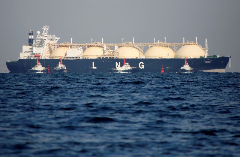 &copy; Reuters. 　世界最大のスイス独立系石油商社ビトルは１１月１７日、石油と液化天然ガス（ＬＮＧ）は今冬、一段高になる可能性があるとの見通しを示した。写真は千葉県の富津火力発電所に向かう