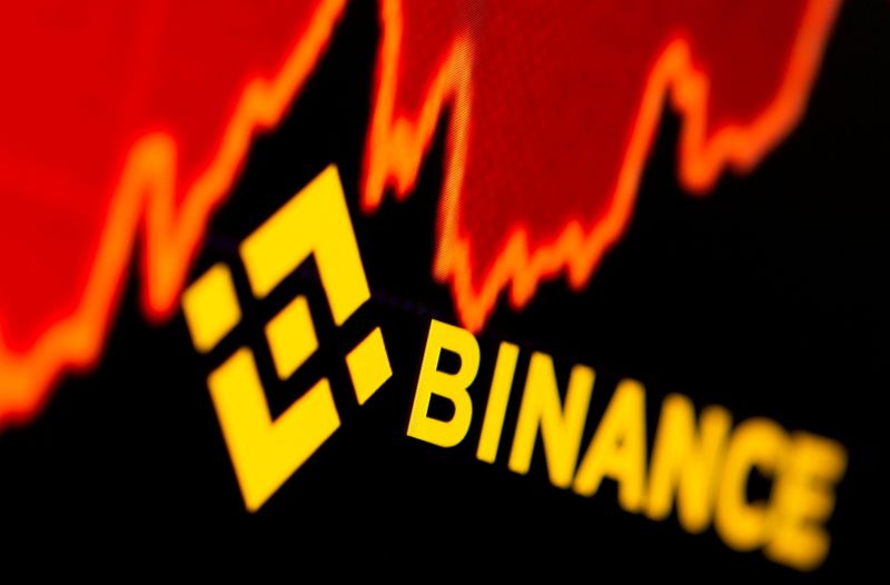 &copy; Reuters. FILE PHOTO: Binance logo and stock graph are displayed in this illustration taken, June 28, 2021. REUTERS/Dado Ruvic/Illustration/File Photo