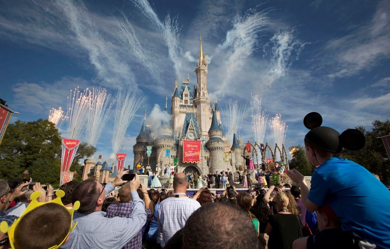 &copy; Reuters. FILE PHOTO: Fireworks go off around Cinderella's castle during the grand opening ceremony for Walt Disney World's Fantasyland in Lake Buena Vista, Florida December 6, 2012. REUTERS/Scott Audette