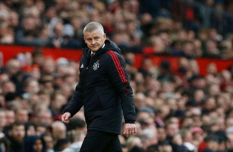 &copy; Reuters. Soccer Football - Premier League - Manchester United v Manchester City - Old Trafford, Manchester, Britain - November 6, 2021 Manchester United manager Ole Gunnar Solskjaer REUTERS/Craig Brough  