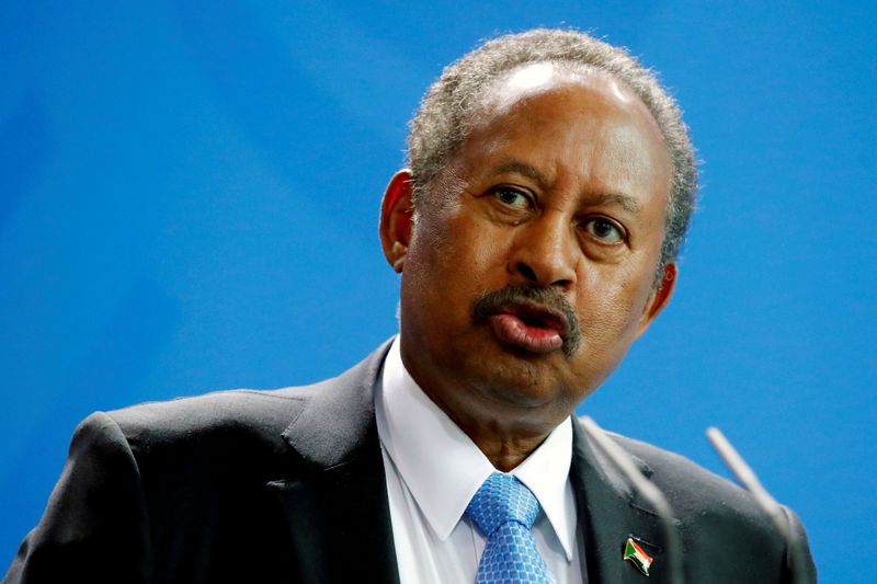 &copy; Reuters. Abdalla Hamdok, primeiro-ministro do Sudão
14/02/2020
REUTERS/Hannibal Hanschke