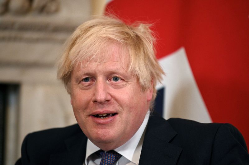 &copy; Reuters. Premiê do Reino Unido, Boris Johnson, em Londres
16/11/2021 Daniel Leal/Pool via REUTERS