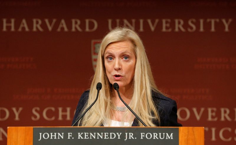 &copy; Reuters. FILE PHOTO: Federal Reserve Board Governor Lael Brainard speaks at the John F. Kennedy School of Government at Harvard University in Cambridge, Massachusetts, U.S., March 1, 2017. REUTERS/Brian Snyder/File Photo