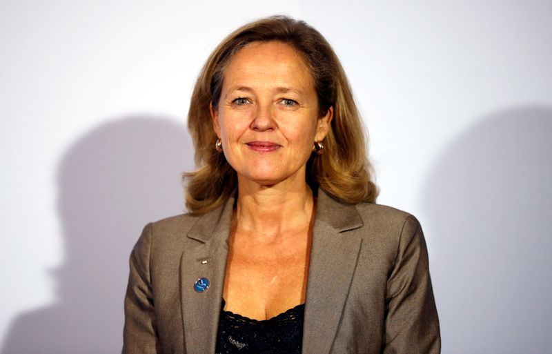 &copy; Reuters. FOTO DE ARCHIVO: La ministra de Asuntos Económicos española, Nadia Calviño, durante un evento en Berlín, Alemania, el 11 de septiembre de 2020. REUTERS/Hannibal Hanschke