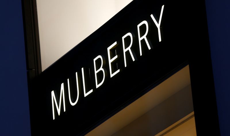 &copy; Reuters. A company logo is pictured outside a Mulberry store in Vienna, Austria, May 4, 2016.  REUTERS/Leonhard Foeger/File Photo