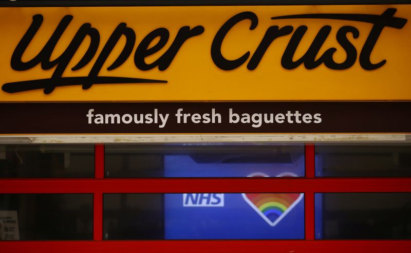 &copy; Reuters. FILE PHOTO: A view shows an Upper Crust at Victoria Station in London, Britain July 1, 2020. REUTERS/Hannah Mckay