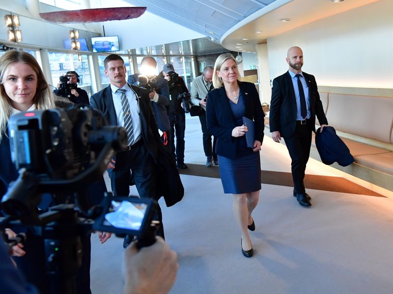 Sweden's first female premier returns days after quitting