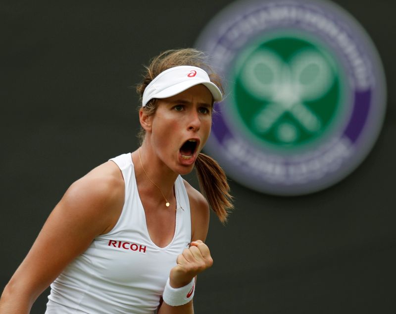 &copy; Reuters. Tenista britânica Johanna Konta 
28/06/2016 REUTERS/Paul Childs