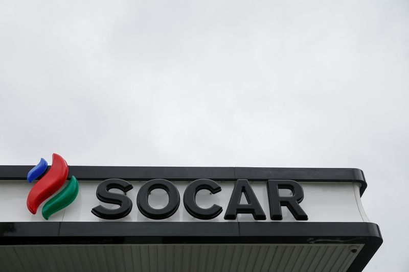 &copy; Reuters. The logo of SOCAR Energy is seen at a company's gas station in Kiev, Ukraine October 6, 2017.  REUTERS/Valentyn Ogirenko