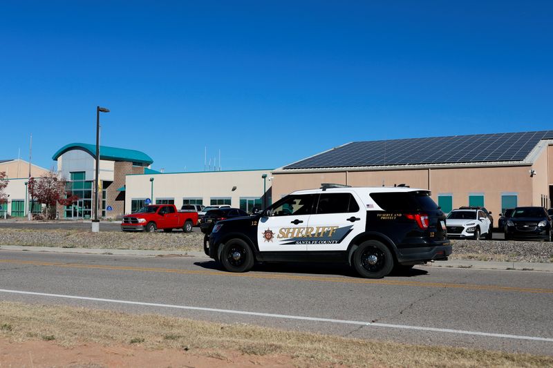 &copy; Reuters. Carro de polícia passa por departamento de polícia de Santa Fe, no Novo México
22/10/2021
REUTERS/Adria Malcolm